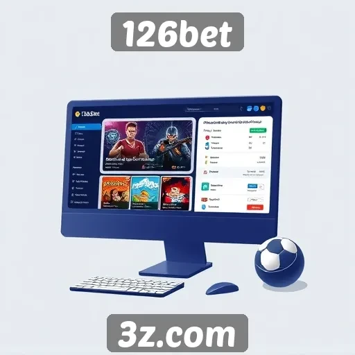 Análise da interface do usuário no site 126bet